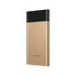 Pisen Color Power Pro 10000mAh - Vỏ kim loại, 2 cổng USB, LED - Chính Hãng Gold